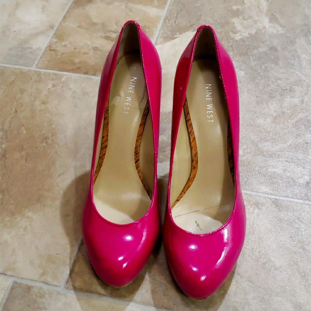 NINE WEST , Selma, Pink patents pumps